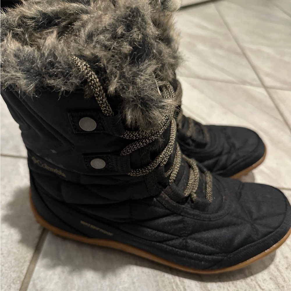 Columbia Black and Brown Winter Boots